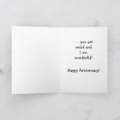 Raar en schitterend Jubileum Kaart (Binnen)