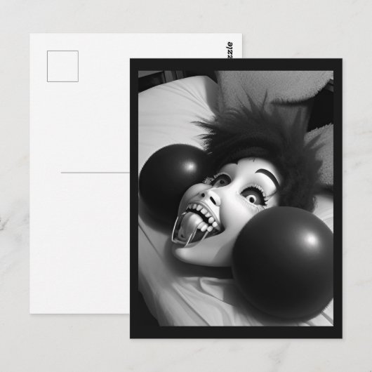 Raar glimlachend hoofd Briefkaart (Voorkant / Achterkant)