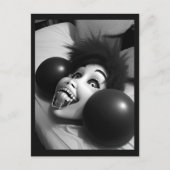 Raar glimlachend hoofd Briefkaart (Voorkant)