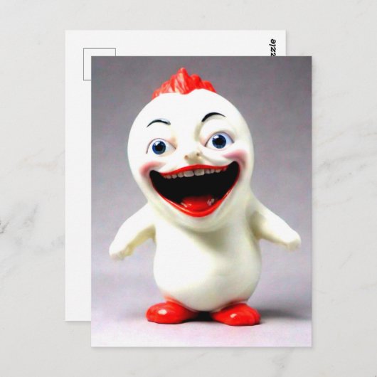 Raar grappig beeldje briefkaart (Voorkant / Achterkant)