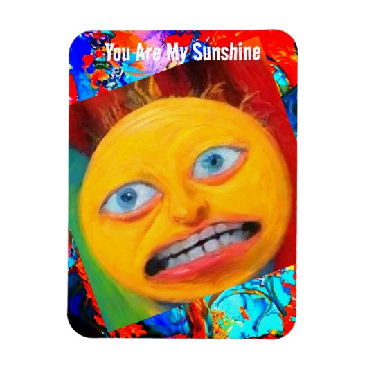 Raar Grappige Zonneschijn Magneet (Verticaal)