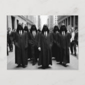 Raar griezelig hooded mensen briefkaart (Voorkant)