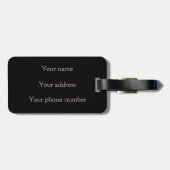 Raar grillig spookachtig oog bagagelabel (Achterkant horizontaal)