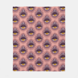 Raar grillig spookachtig oog fleece deken