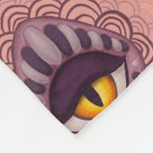 Raar grillig spookachtig oog fleece deken (Hoek)