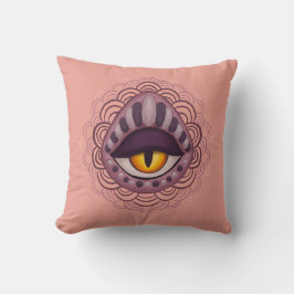 Raar grillig spookachtig oog kussen