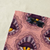 Raar grillig spookachtig oog strandlaken (In situ)