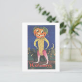 Raar  Groente Jack-o-Lantern Briefkaart (Staand voorkant)