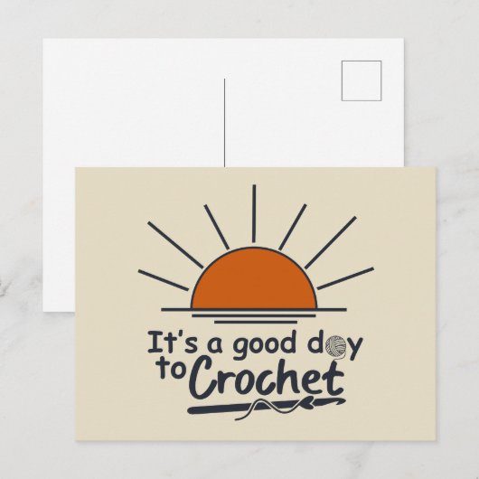 raar haakwerk feestdagenkaart (Voorkant / Achterkant)