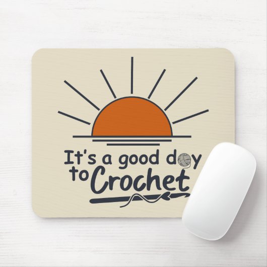 raar haakwerk muismat (Met muis)