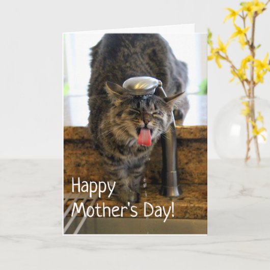 Raar Kind Moederdag Kaart (Gele Bloem)