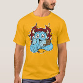 Raar maar Grappig Blauw Monster Jersey T-shirt (Voorkant)