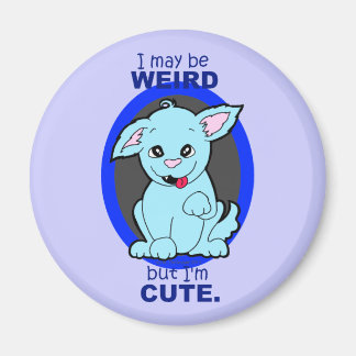 Raar maar schattig kawaii kat hond wezen magneet