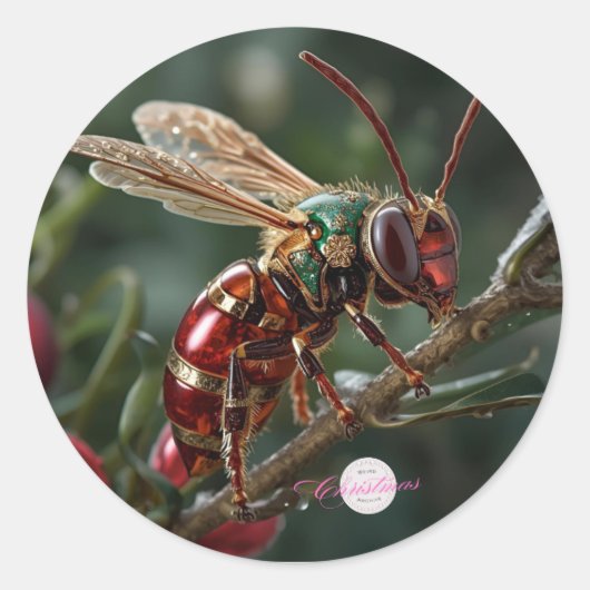 Raar & Mooie Vakantie Insect Sticker (Voorkant)