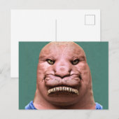 Raar Mr Walrus Briefkaart (Voorkant / Achterkant)