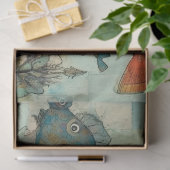 Raar onder het Zee Cartoon Kinder collage decoupag Tissuepapier (Geschenk)