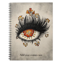 Raar oog van Lava digitale kunst aangepaste tekst