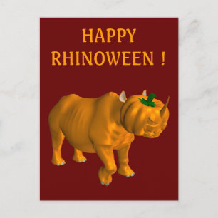 raar Rhinoceros Briefkaart
