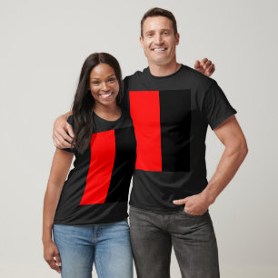 Raar Rood en Zwart  T-shirt