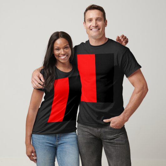 Raar Rood en Zwart  T-shirt (Unisex)