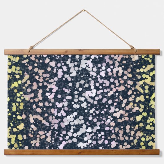 Raar Schattig Retro Boho Bloemige Pangender Pride Hangend Wandkleed (Voorkant)