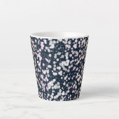 Raar Schattig Retro Boho Bloemige Pangender Pride  Latte Mok (Voorkant)
