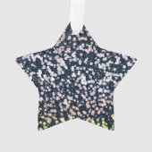 Raar Schattig Retro Boho Bloemige Pangender Pride Ornament (achterkant)
