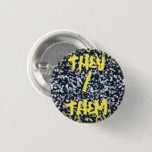 Raar Schattig Retro Boho Bloemige Pangender Pride Ronde Button 3,2 Cm (Voorkant /achterkant)
