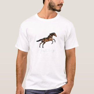 Raarten van het paardenras Wild Mustang T-shirt