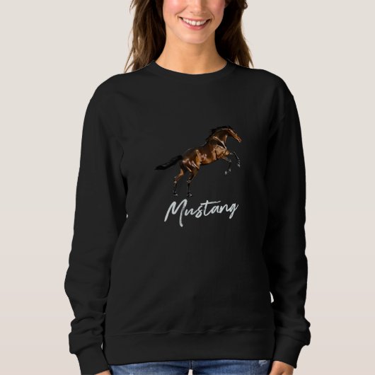 Raarten van het paardenras Wild Mustang Trui (Voorkant)