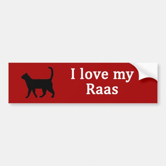 Raas Love Bumpersticker (Voorkant)