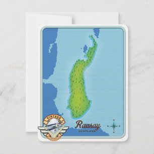 Raasay Schotland kaart