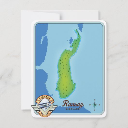 Raasay-schotlandkaart (Voorkant)