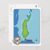 Raasay-schotlandkaart Briefkaart (Voorkant / Achterkant)