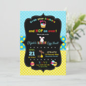 Raashoes voor het uitnodigen van tante kaart (Staand voorkant)