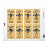 Raat honingraat met gele HONEYCOMB label (Full Sheet)