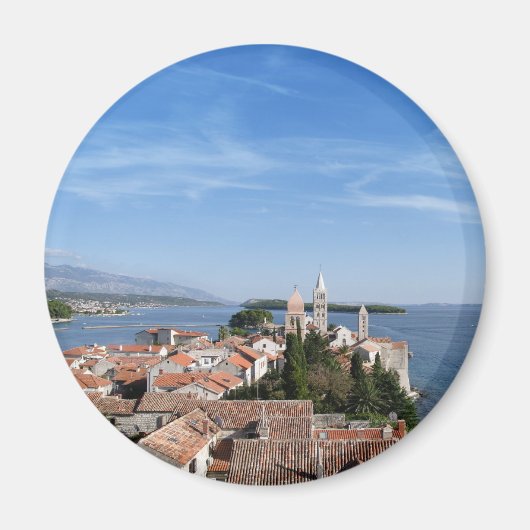 Rab eiland en stad magneet (Voorkant)