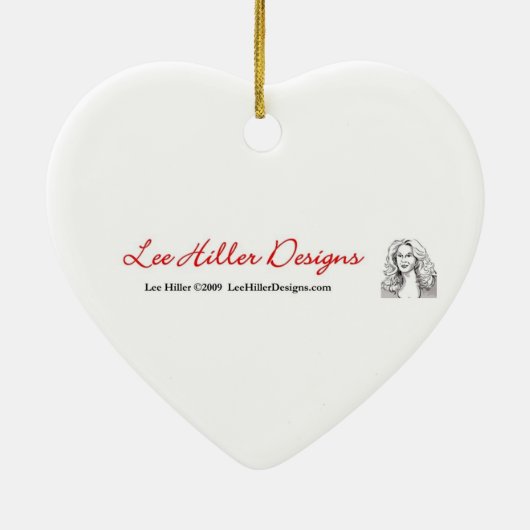 RAB-kersen Leopard Print Heart Rockabilly Keramisch Ornament (Achterkant)