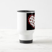 RAB-kersen Leopard Print Heart Rockabilly Reisbeker (Center)