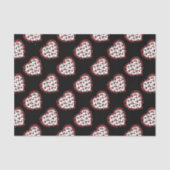 RAB-kersen Leopard Print Heart Rockabilly Tissuepapier (Voorkant)