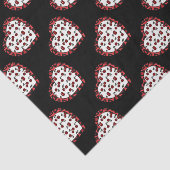 RAB-kersen Leopard Print Heart Rockabilly Tissuepapier (Detail)