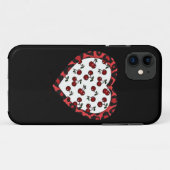 RAB kersen Luipaardprint Hart Rockabilly Case-Mate iPhone Case (Achterkant (horizontaal))