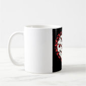 RAB kersen Luipaardprint Hart Rockabilly Koffiemok (Links)