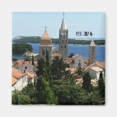 Rab, Kroatische landschapsfoto Magneet (Voorkant)