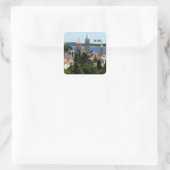 Rab, Kroatische landschapsfoto Vierkante Sticker (Tas)