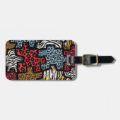 RAB Rockabilly Animal Print Puzzle Bagagelabel (Voorkant horizontaal)