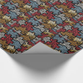 RAB Rockabilly Animal Print Puzzle Cadeaupapier (Hoek)