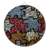 RAB Rockabilly Animal Print Puzzle Dartbord (Voorkant)