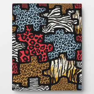 RAB Rockabilly Animal Print Puzzle Fotoplaat