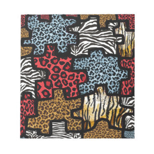 RAB Rockabilly Animal Print Puzzle Notitieblok
